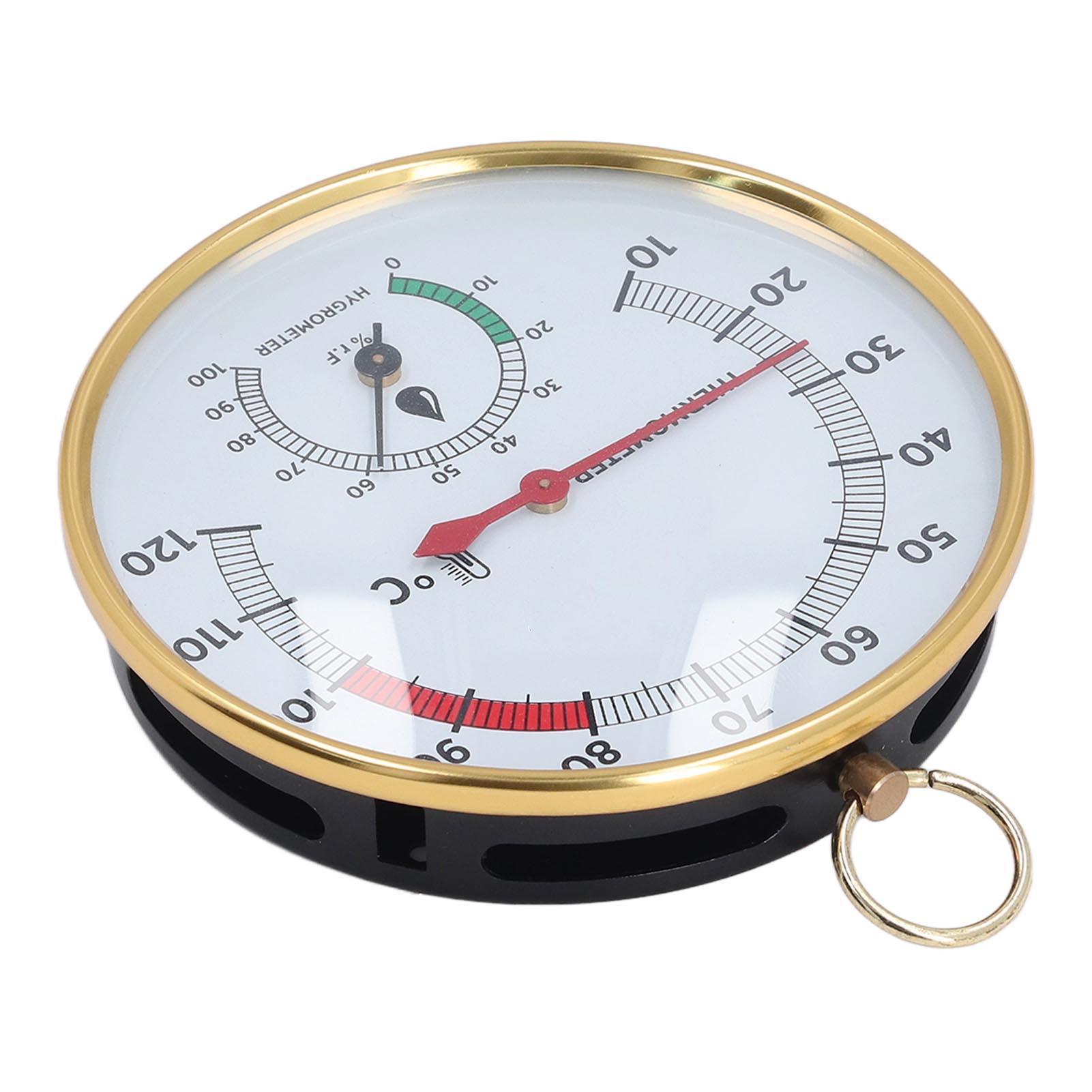 Sauna Thermometer Hygrometer Wall Mounted 10 To 120 degrees Celsius Multipurpose 2 in 1 Simultaneous Display Sauna Temperature Gauge for Home. 