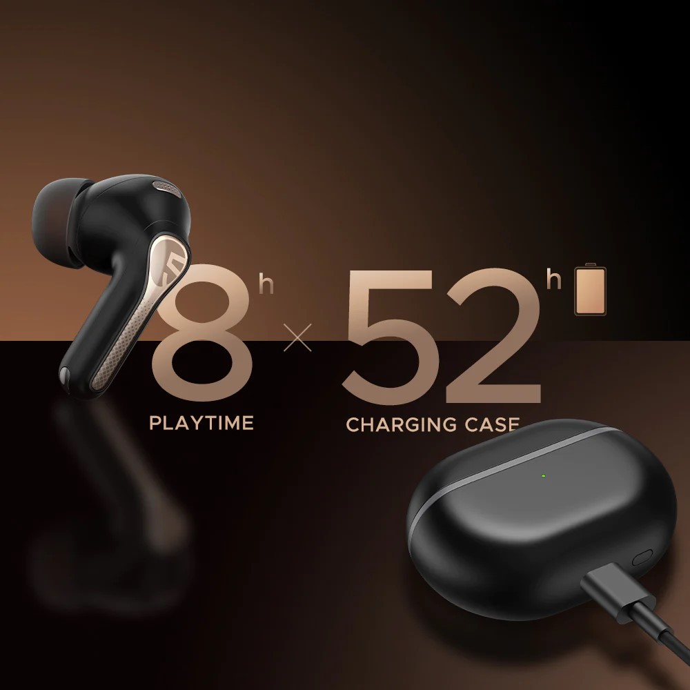 SoundPEATS Capsule3 Pro Wireless Earbuds with Hi-Res and LDAC, 43dB Hybrid Active Noise Cancelling Bluetooth 5.3 Earphones with 6 Mics for Calls, 52 Hours of Playtime, Transparency & Game Mode. 