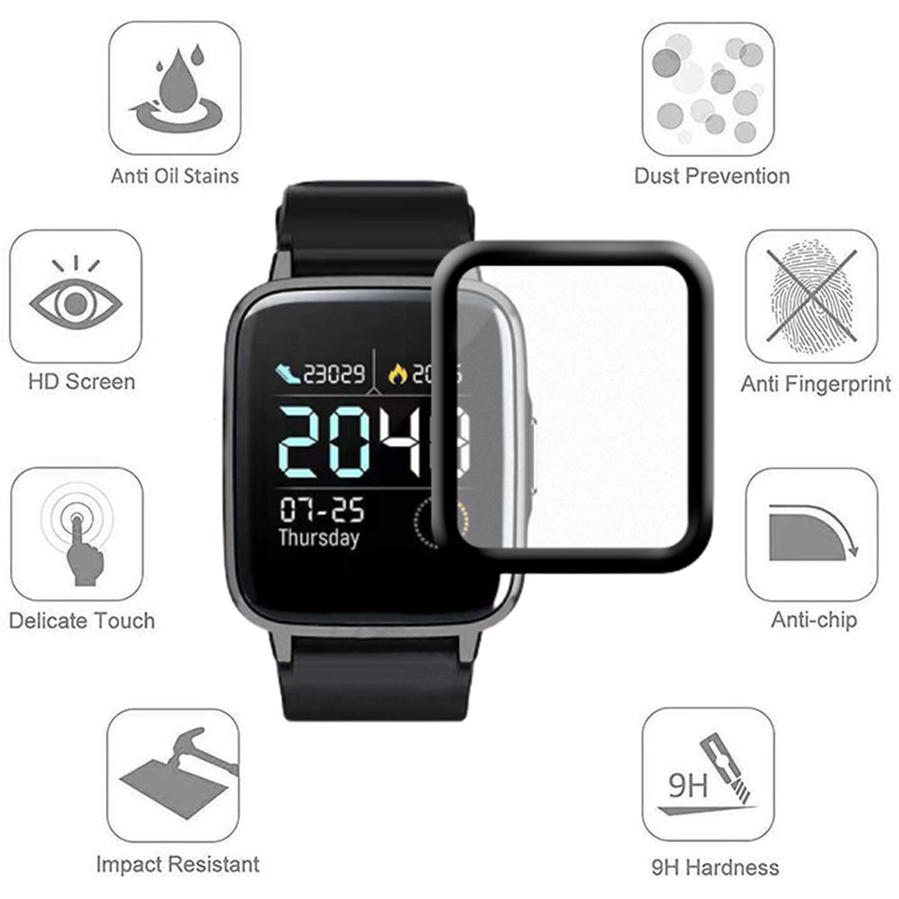 Haylou LS02 Smart Watch 3D Carved Full Screen Protector. 