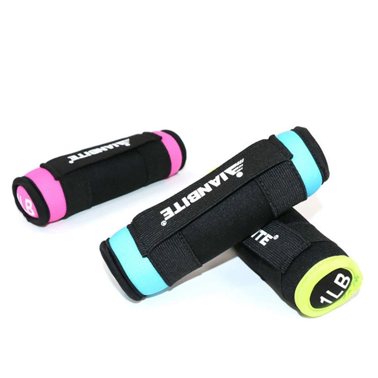 Sandbag dumbbells for ladies fitness household equipment solid iron sand small dumbbells beginners running square dance exercises arm muscles. 