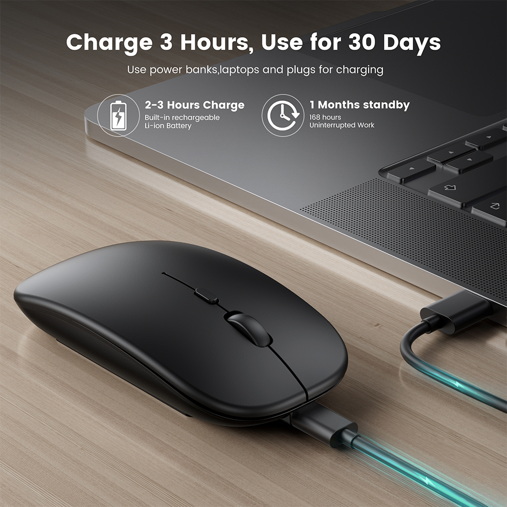 Wireless Bluetooth Mouse For Microsoft Surface GO Pro X Rechargeable Silent Mouse For Surface Pro 3 4 5 6 7 12.3 Lite 2017 12. 