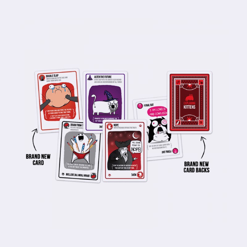 （New）Exploding Kitten Card Game-Party Pack (no muic). 