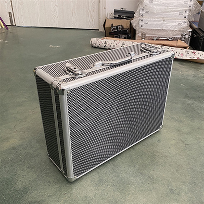 Carbon Fiber Tool Box Aluminum Tool Case Suitcase Equipment Hard Carry Bag Instrument Hard Case Portable Toolbox Easy to Use A. 