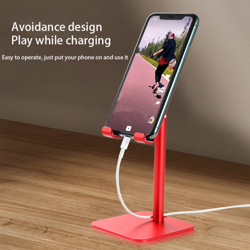 Desktop Phone Stand Shrinkable Rotatable Lazy Person Bracket Office Accessories Aluminum Alloy For Android Apple Xiaomi Huawei. 