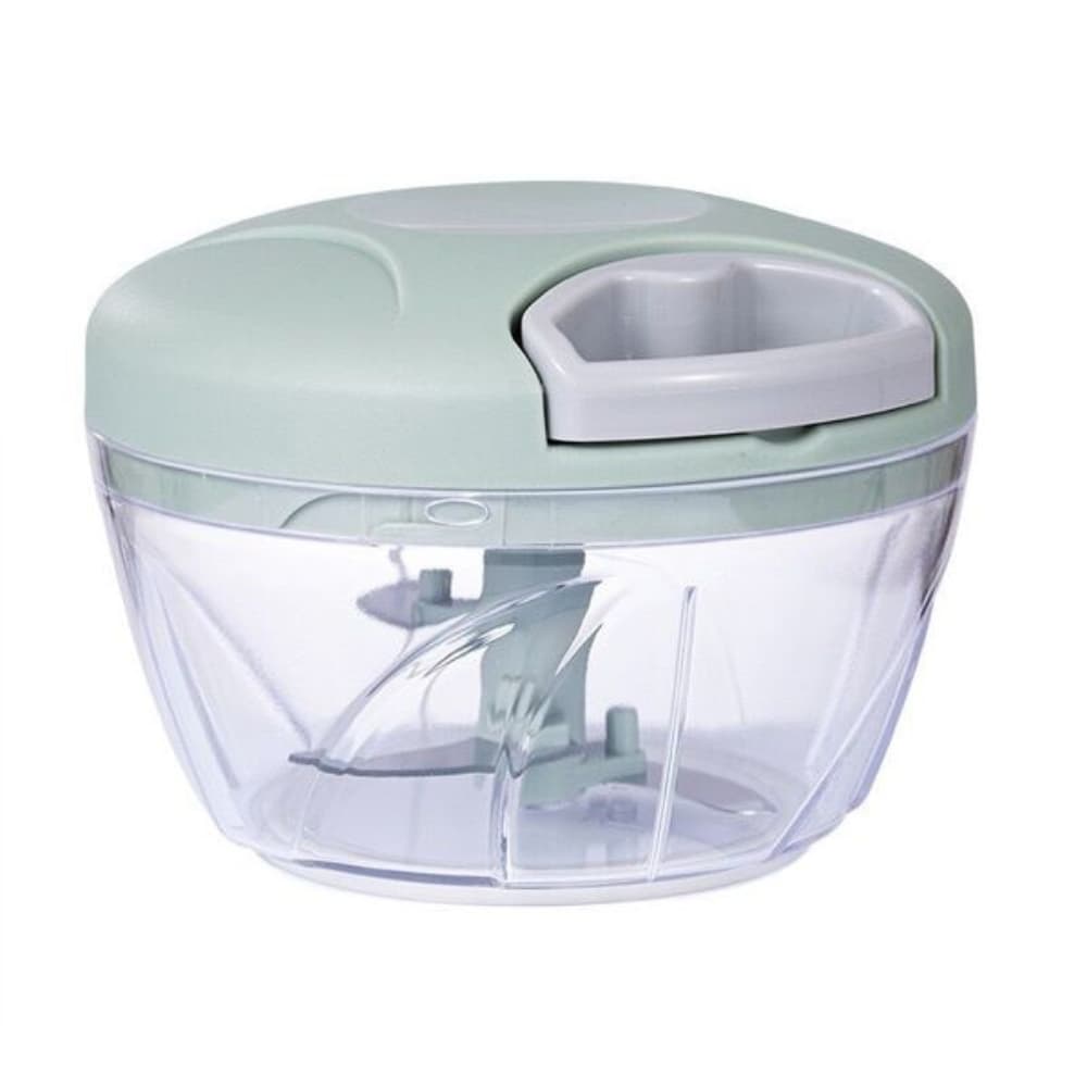 Hand Manual Blender, Vegetable Cutter & Manual Meat Grinder - 500ml, 3-Blade. 