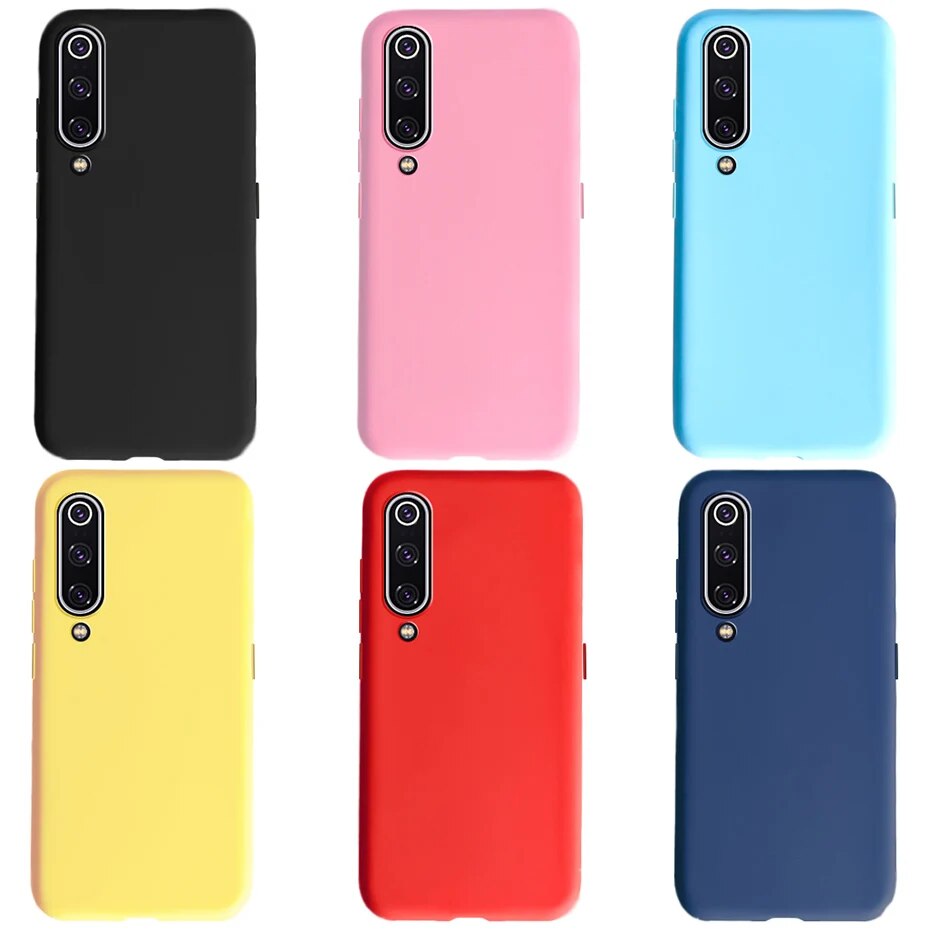 Frosted Phone Case For Xiaomi Mi 9 SE Mi A1 A2 A3 6 8 9 SE 9T 10 10T 11 mi8 mi9 mi10 lite pocophone F1 TPU Back Cover