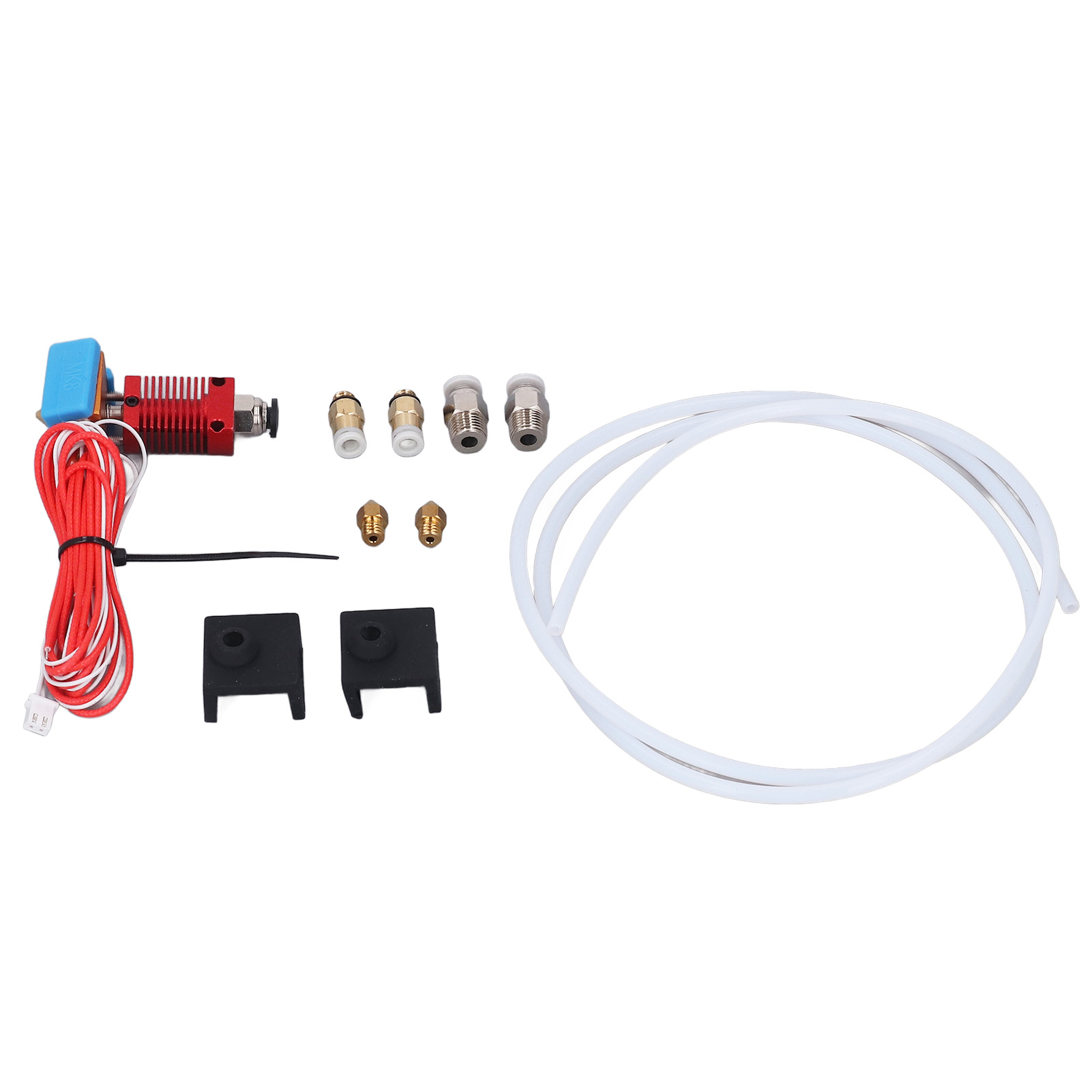 3D Printer Extruder Kit, Low Friction PTFE Tube Male Thread Connection Upgrade Hotend Parts for Ender 3 Pro for Ender 3 V2. 