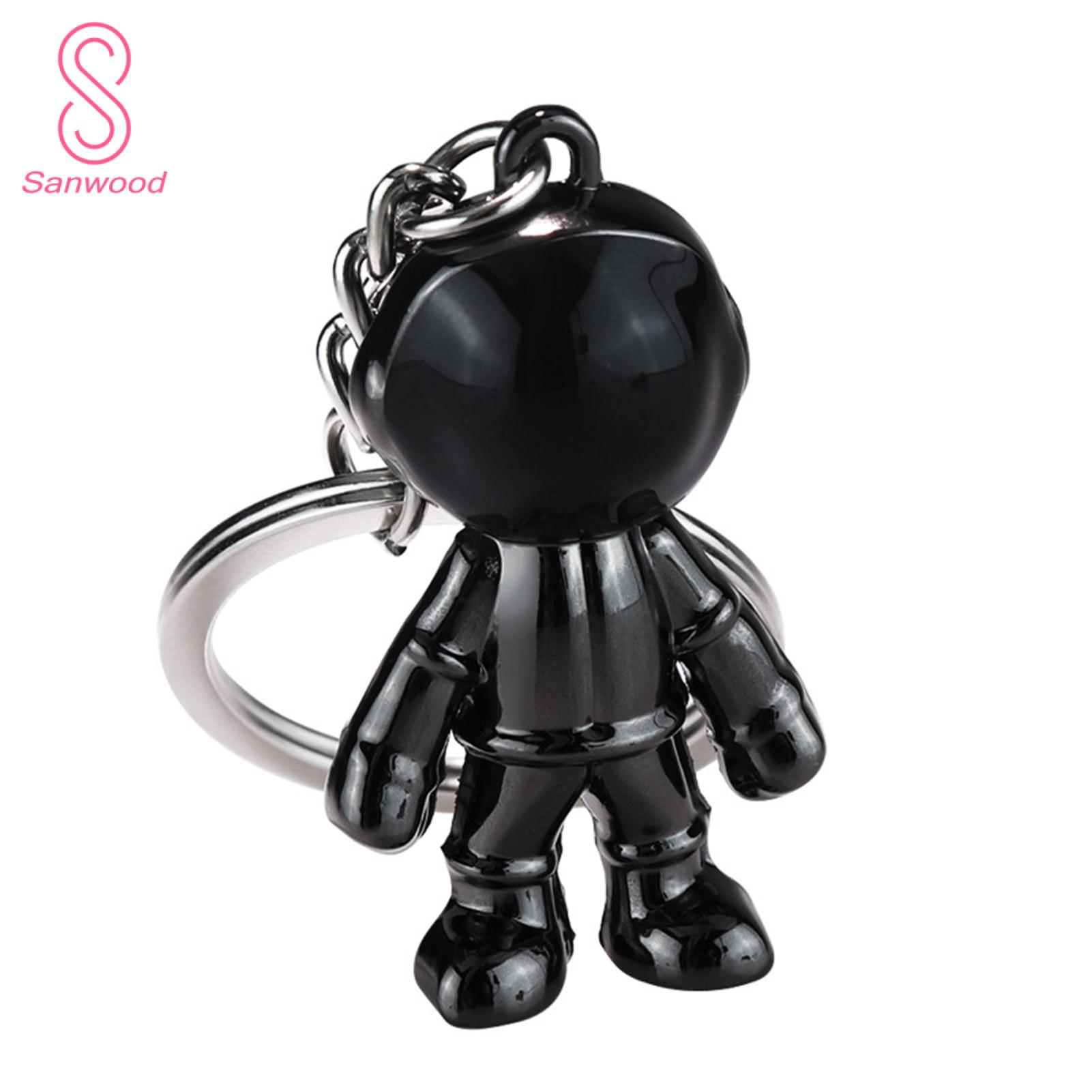 Astronaut Ornaments Electroplating Girl Couple Car Key Ring Backpack Pendant