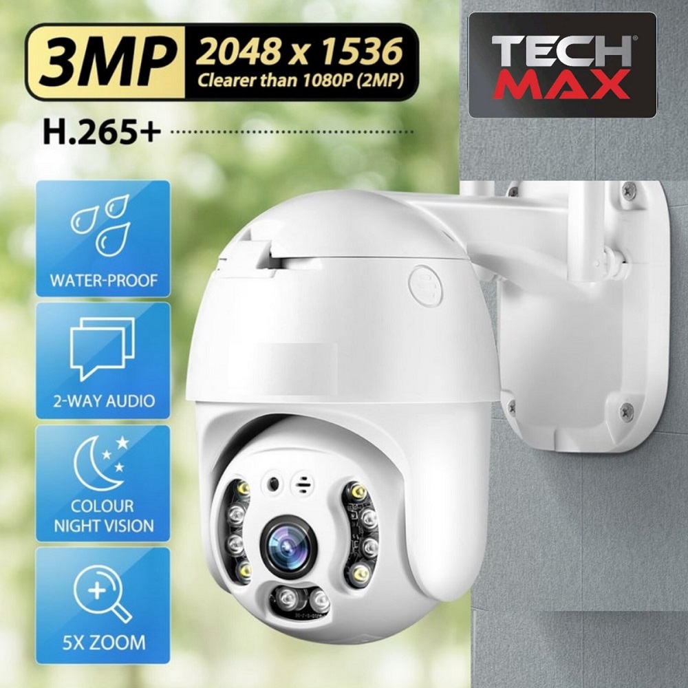 V380 PRO C6S2X 3MP PTZ WIFI IP Camera Full HD Waterproof Outdoor Color Night Vision Two-Way Talk Camera. 