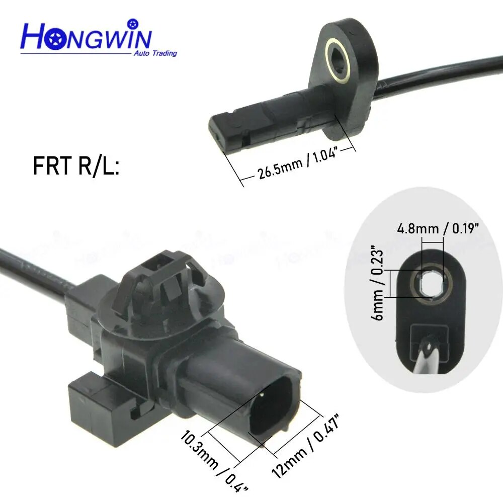 REAR LH-ABS Wheel Speed Sensor Front-Rear Left/R For Honda CRV CR-V 2007-2011 57455-SWA-003 57450-SWA-003 57475-SWA-003 57470-SWA-003. 