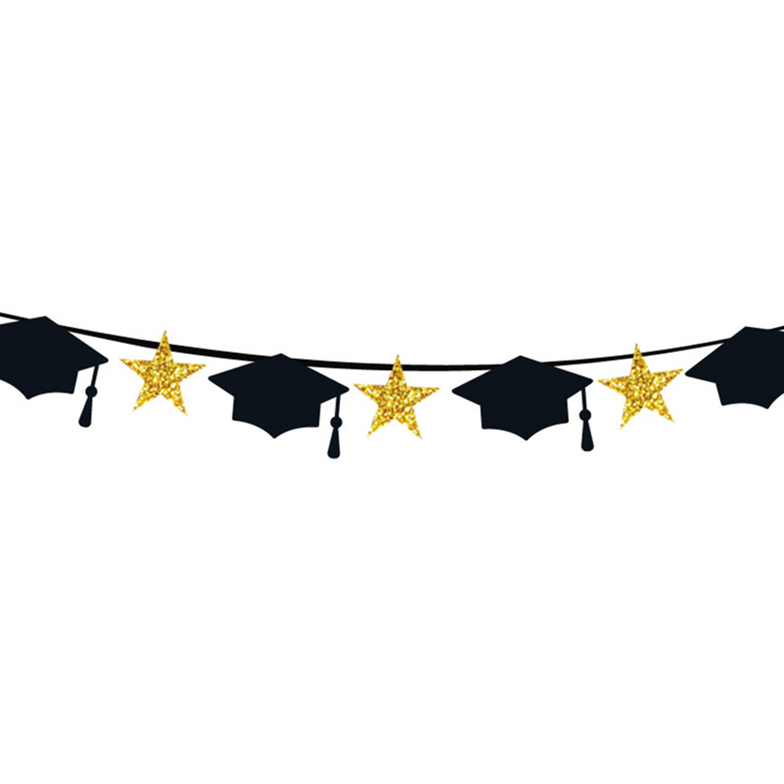 Graduation Party Banners Reusable Balcony Garden Commencement Pulling Flags. 