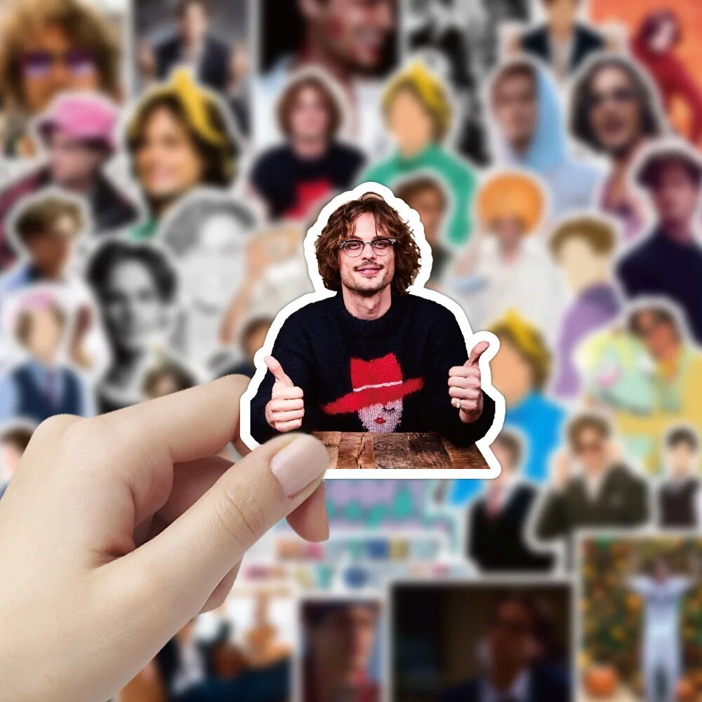 50PCS Matthew Gray Gubler  Stickers DIY Motorcycle Luggage Guitar Skateboard Waterproof Cool Decal Sticker Classic Toy for Kid