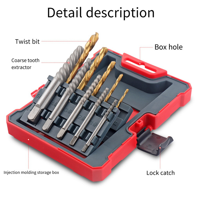 10 Pcs Broken Screw Sliding Wire Extractor Broken Wire Extractor Artifact Tool Set (Gold+Silver). 