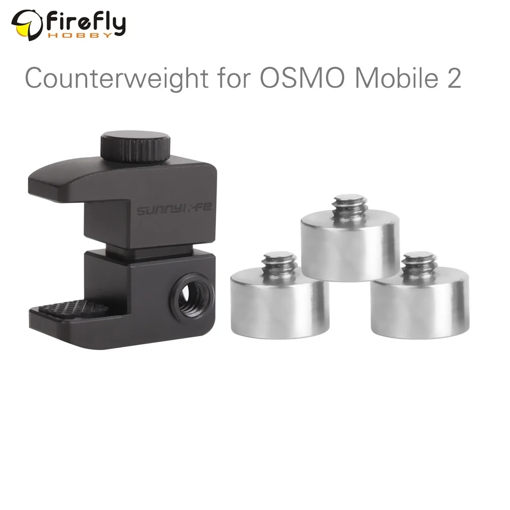 Sunnylife Handheld Gimbal Balance Counterweight Clip for DJI OSMO Mobile 2 Smartphone Stabilizers Accessory