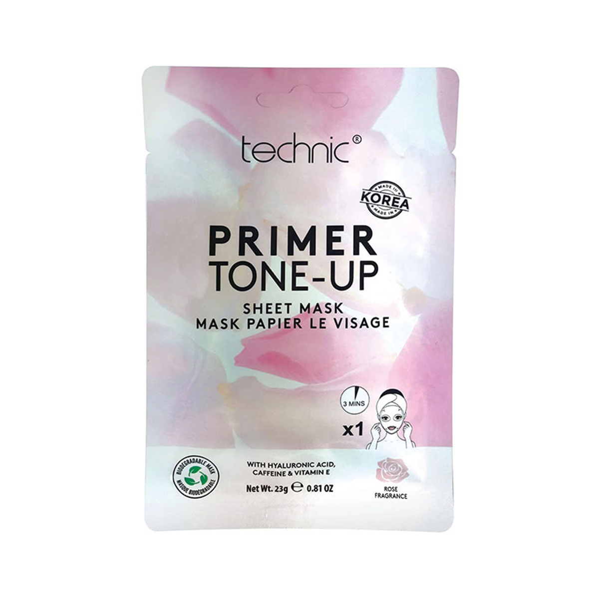 Technic Primer Tone-Up Sheet Mask 23g  UK. 