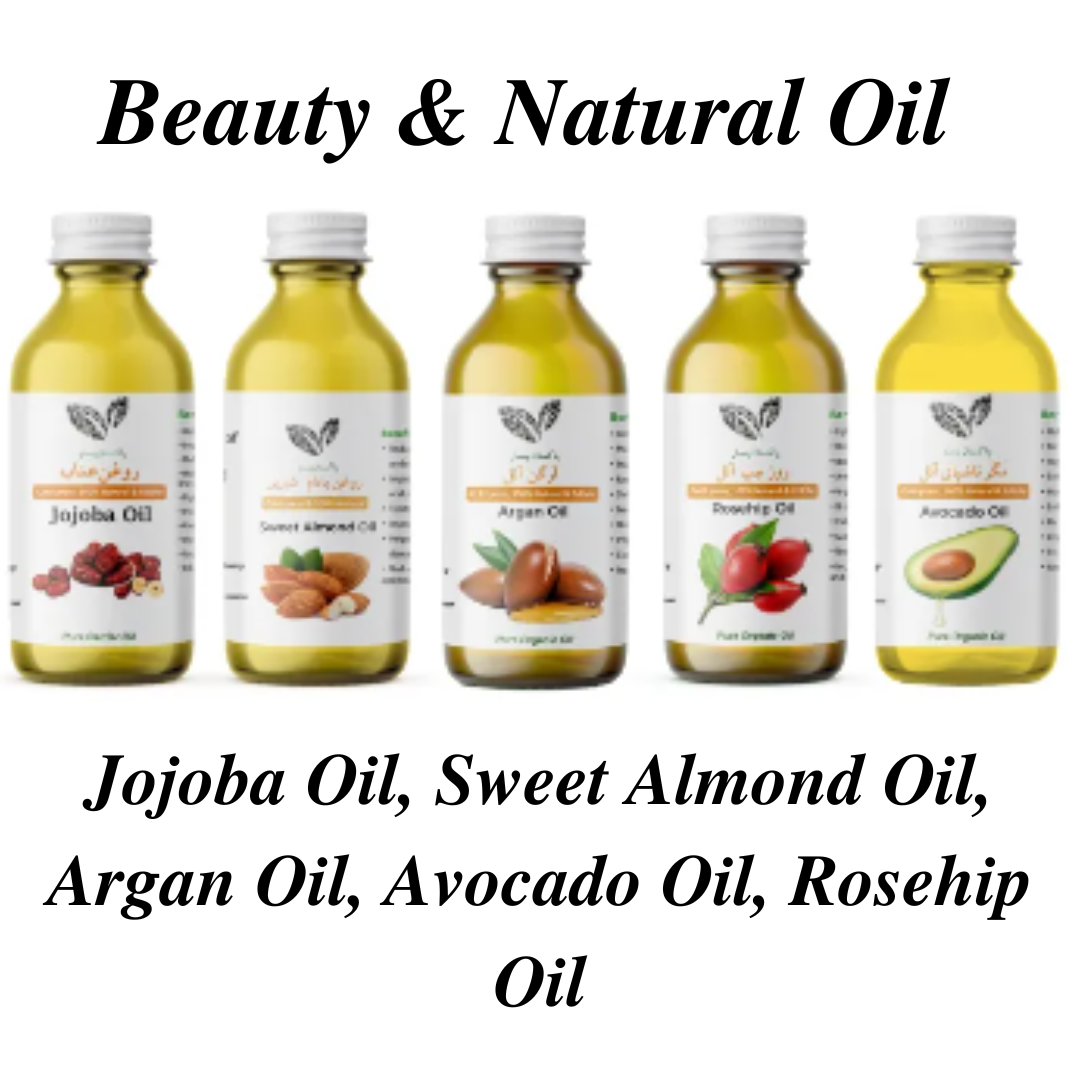 a of 5 (30ml) Winter low Essentials: ourishing Oil Set – Sweet Almond, Joj, osehip, Argan ado Oils