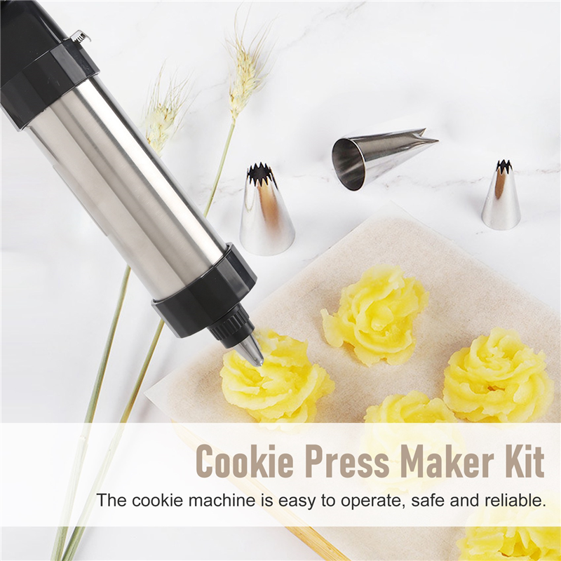Cookie Press Maker Kit Cookie Press Making Press Biscuits Cake Mold Biscuit Press Maker Machine Dessert Decoration Tool. 