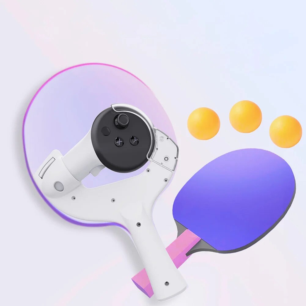 Ping Pong Paddle Handle To Play Eleven Table Tennis Table Tennis Adaptor for Meta/Oculus Quest 3 Controller for Oculus Quest 3. 