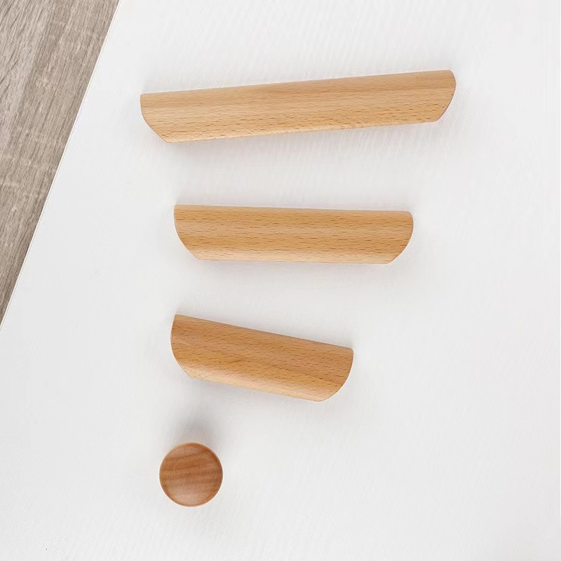 Log varnish color chest of drawers furniture handles modern minimalist wardrobe doors solid wood handle drawer. 
