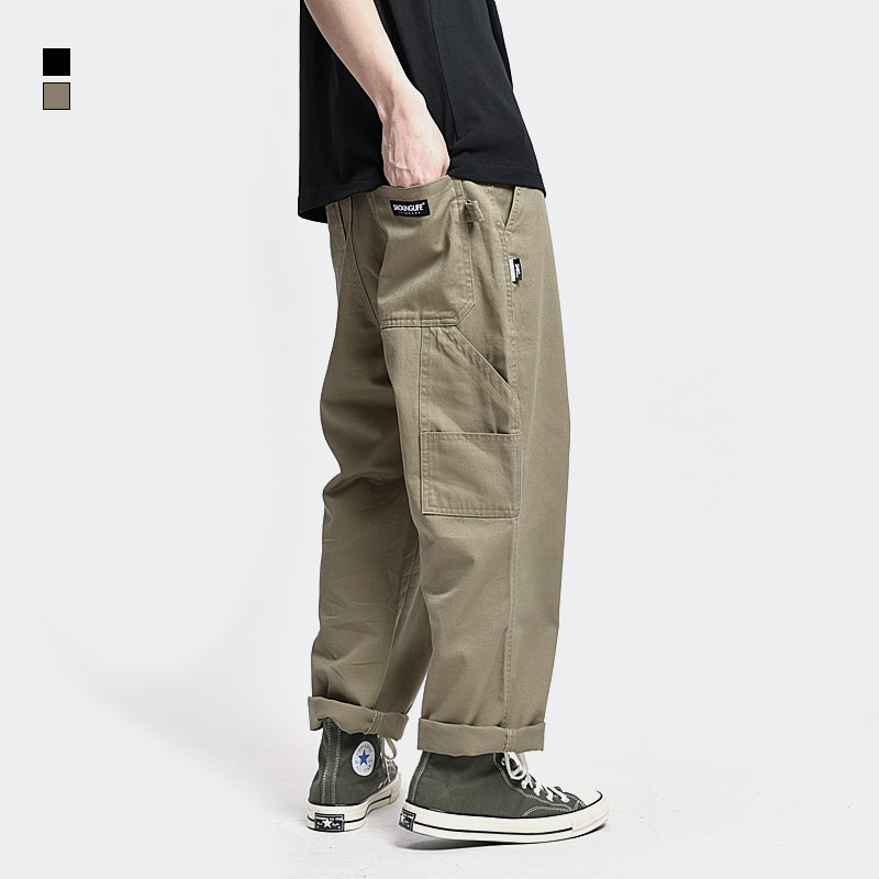 Multi-pocket Cargo Trousers Men Loose 