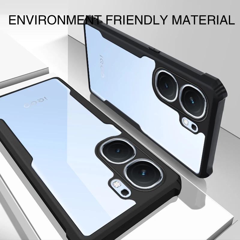 Amazon Best Back Case Cover for iQOO Neo 10/Neo 10 Pro | Compatible for IQooNeo10 Back Case Cover | Clear Case with Camera Protection | (TPU + PC | Matte Black) IQOO NEO 10 Back Case XUNDD. 