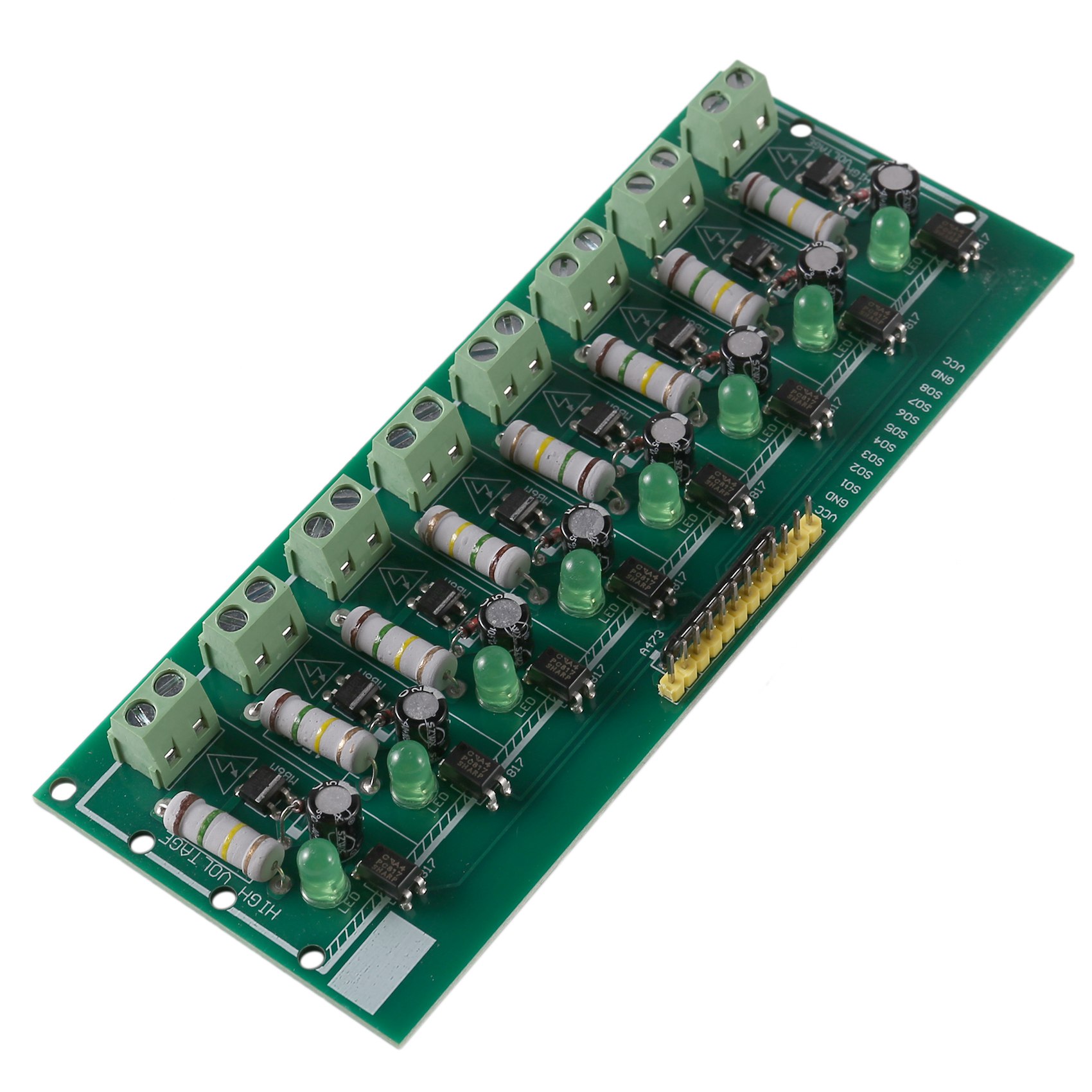 8 Bit AC 220V Optocoupler Isolation Module for PLC Isolamento Module