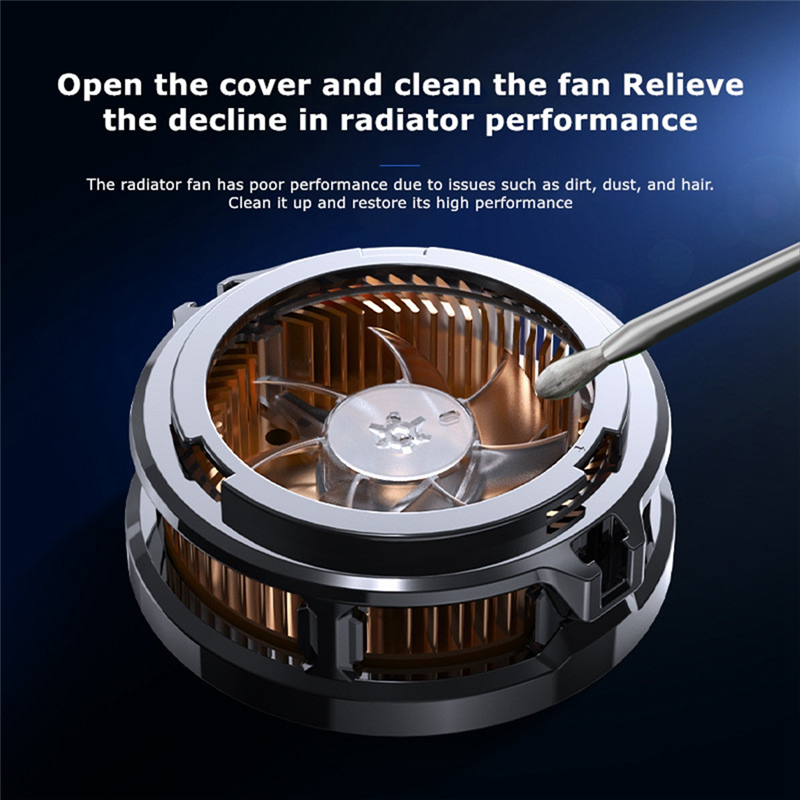 MEMO CX07 Semiconductor Cooling Fan, Magnetic Mobile Game Cooler for Android PUBG. 