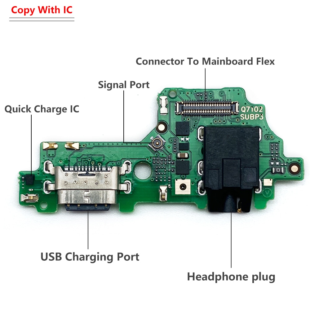 Type-C USB Flex Cable For Lenovo Z6 Lite L38111 Dock Charger Connector Charging Flex Cable Replacement. 