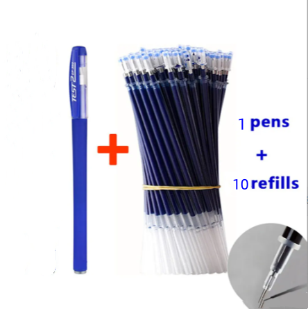 Gel Pen Black Pen Wholesale Black Bullet Head 05 Student Learning Special Gel Pen Needle Tube Head Carbon Water Pen