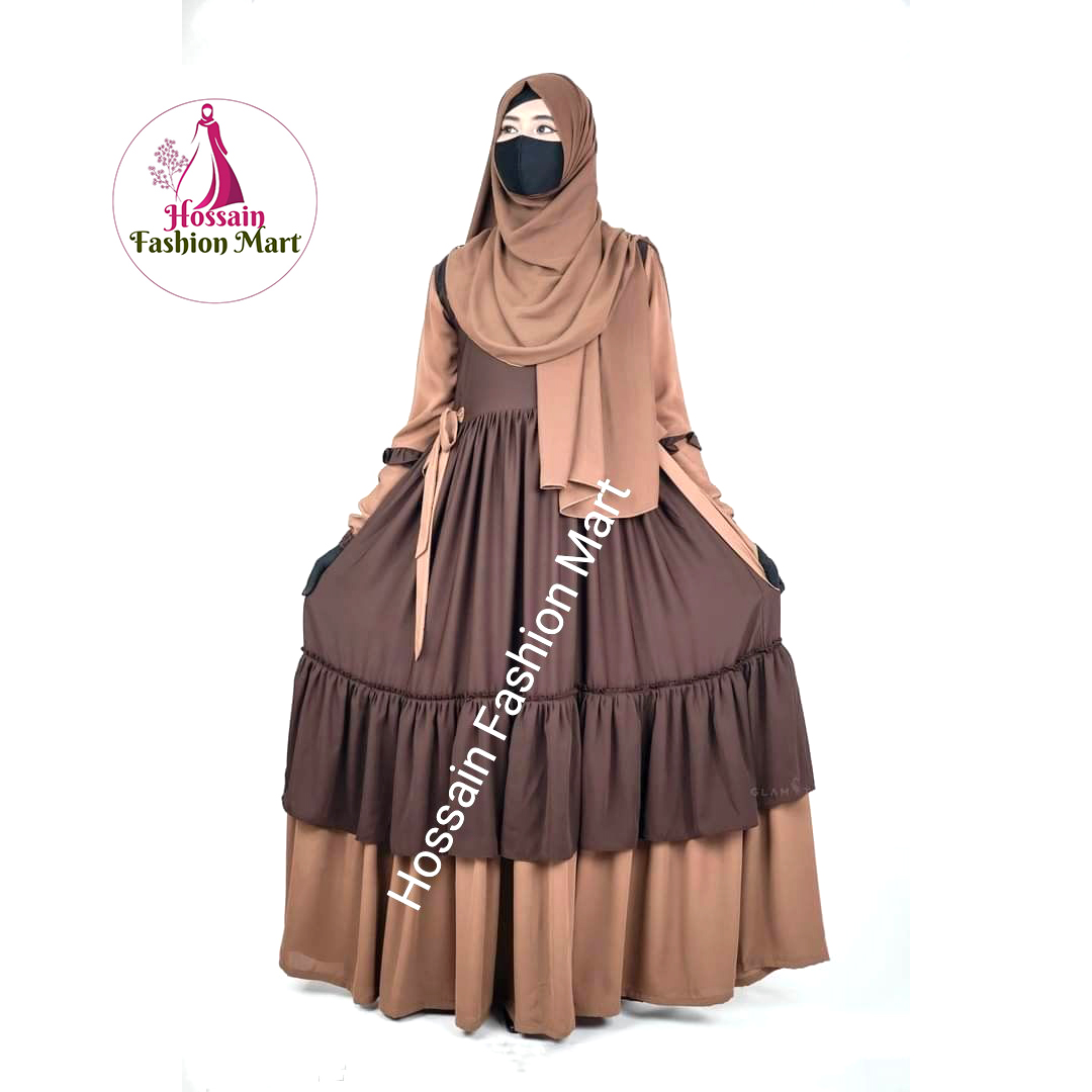Premium Quality Abaya Gown Burqa with a Large Hijab For Women Muslim Outerwear. 