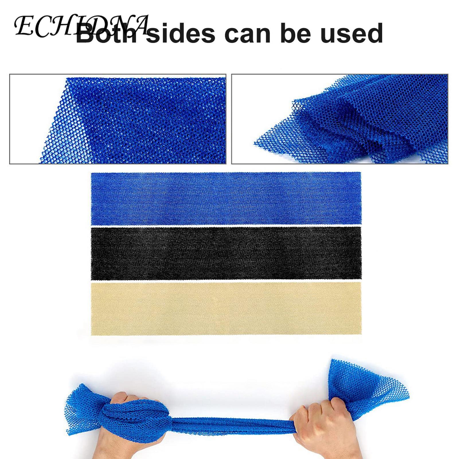 ECHIDNA Exfoliating Bath Sponge Extra-Long Exfoliating Long Net Bath Back Scrubber Towel. 