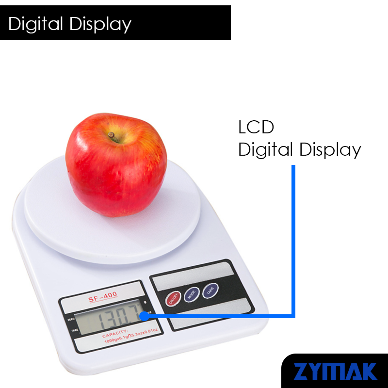 Kitchen Weight Scale Machine Digital Kitchen Weight Machine Model SF400 Weight Machine Mini Weight Measuring Scale With Digital Display. 