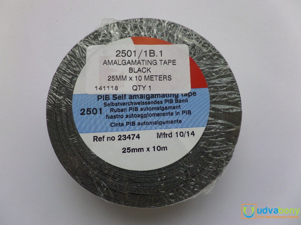 PIB Self Amalgamating Tape-25mmx10M Perfect for Weatherproofing Cable Connections.. 