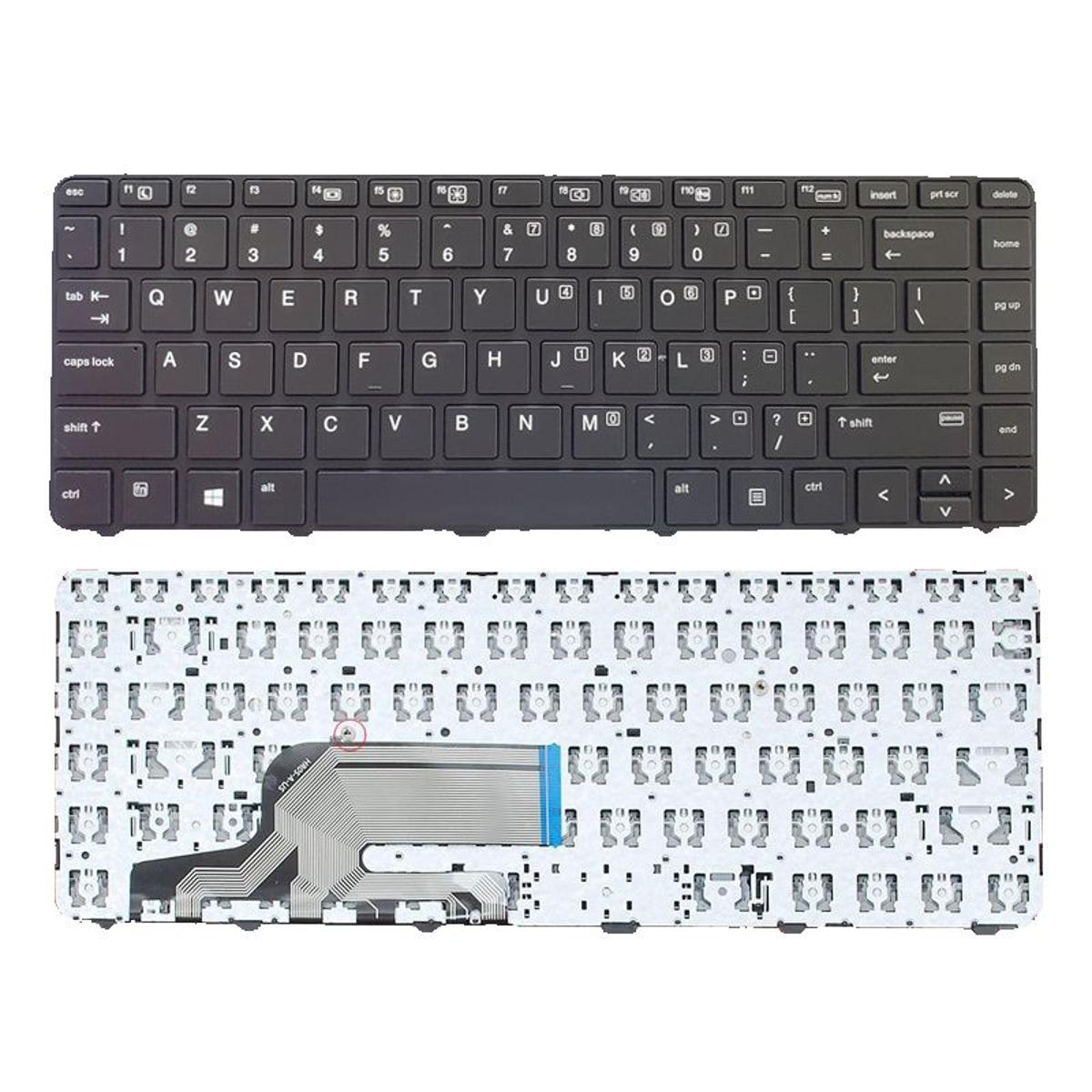 HP Laptop Keyboard For HP PROBOOK 430 G3, 430 G4, 440 G3, 440 G4, 445 G3, 640 G2, 645 G2 Series Frame Black US - Keyboard - Keyboard. 