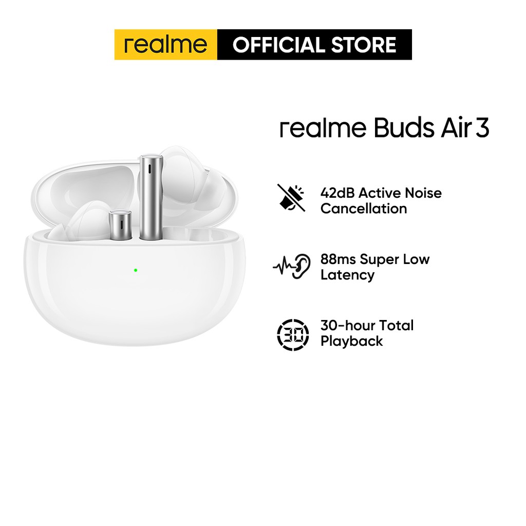 Realme Buds Air 3 Noise Cancelling IPX5 ANC True Wireless Earbuds