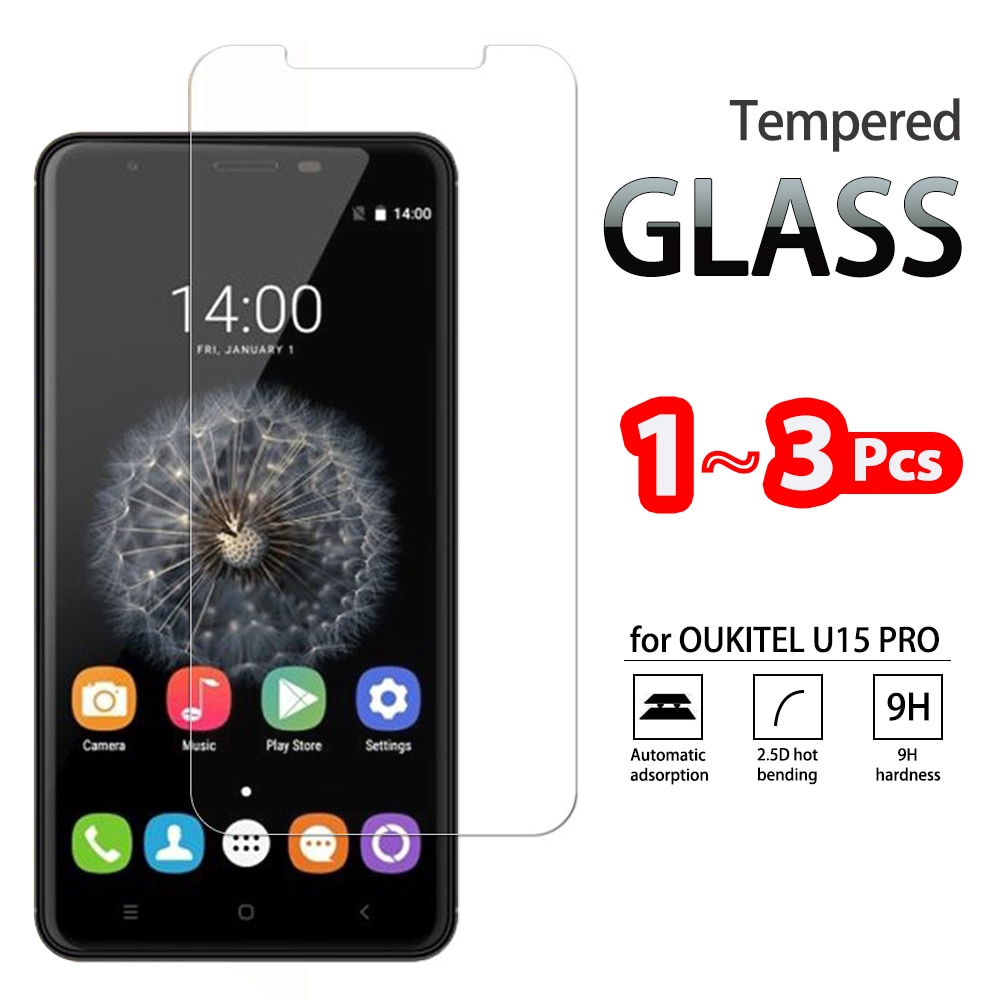 【VisioN Shop】message model +  1-3 Pcs Full Tempered Glass For Oukitel U23 U22 U18 MIX 2 Screen Protector for U25 U15 Pro U20 U11 Plus Protective Film. 