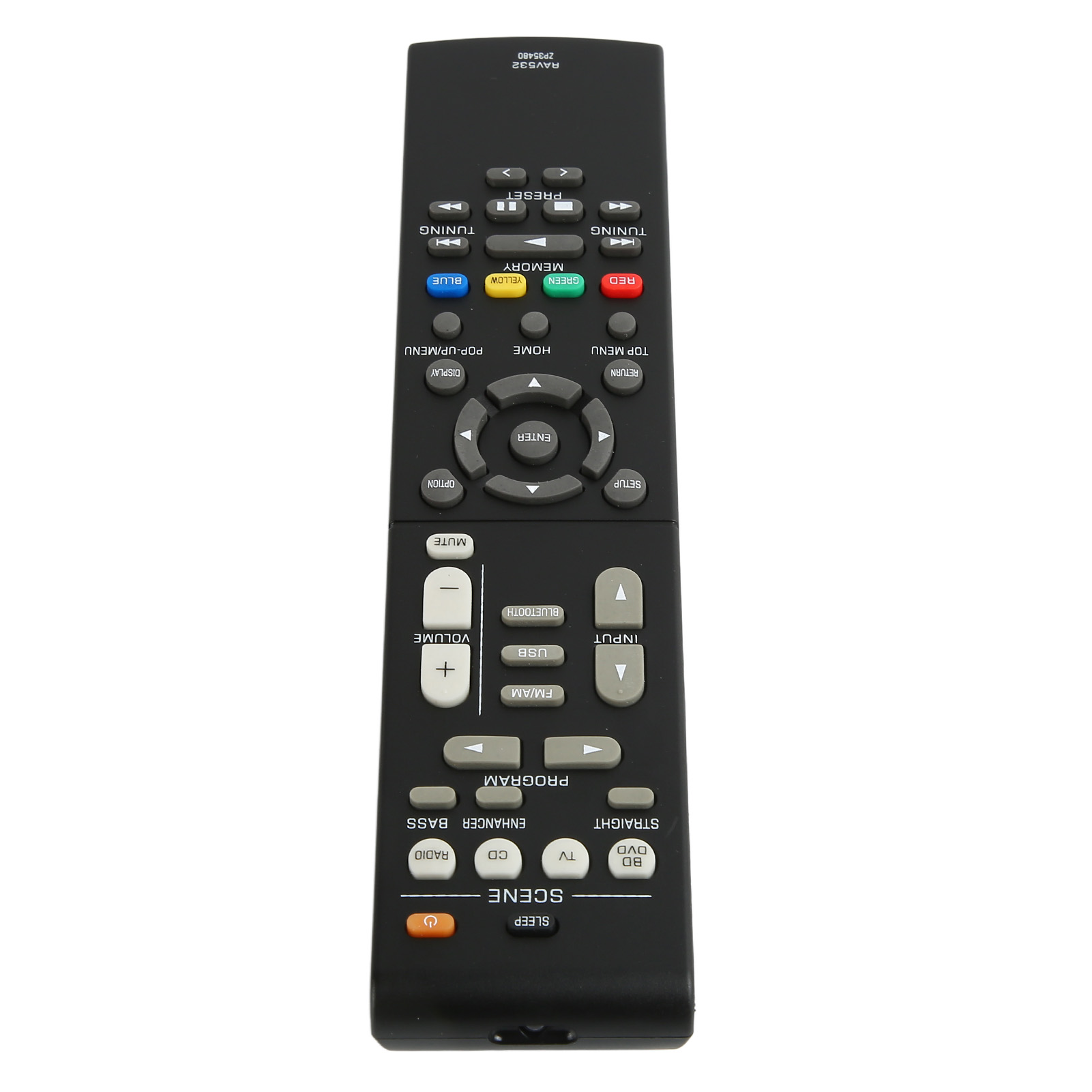RAV532 ZP35480 Replacement Remote Control Compatible for RX V383 R383BL V379 HTR 3068 RXV383 Receiver. 
