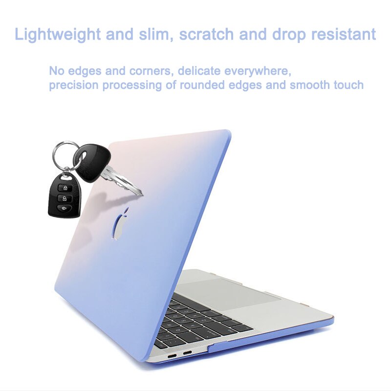 【VisioN Shop】Cream Gradient Case For APPle MacBook Air Retina 11 12 15 16 inch for A1706 A2159 A2179 Pro13 A2251 A2289. 