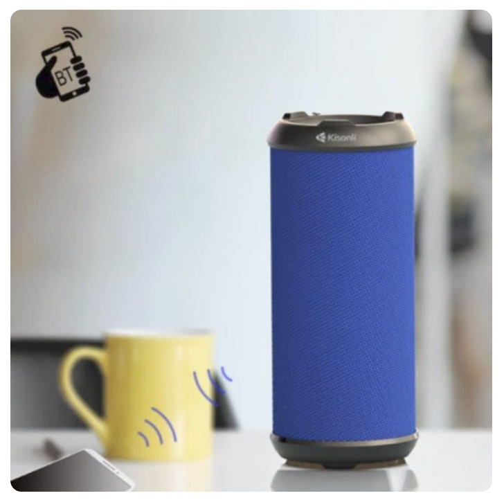 KISONLI Q5S Waterproof Bluetooth Speaker Portable Dual Bass Support FM Radio, TF, AUX. 