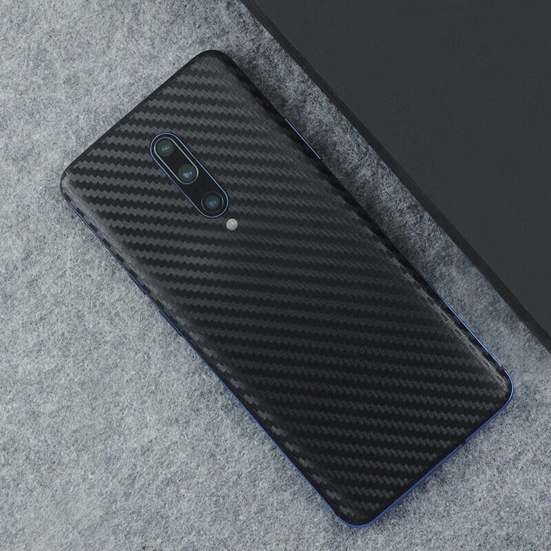 For OnePlus 7 Transparent 3D Carbon Fiber Back Skin Rear Screen Guard Protector Sticker