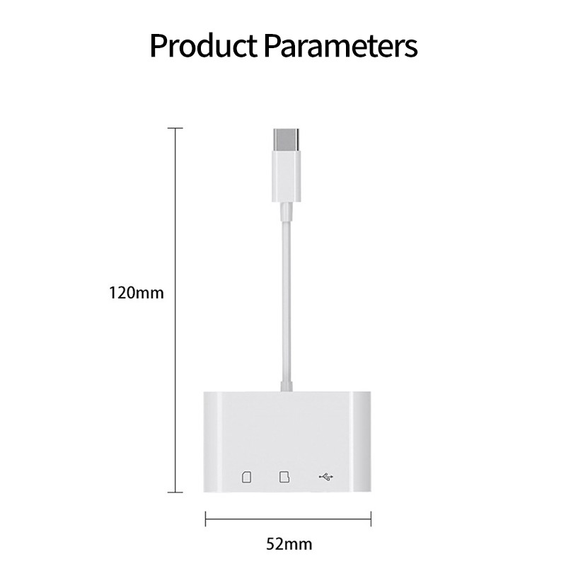 USB Type C Card Reader OTG Adapter SD/TF Card Reader for Smartphone Data Transfer Cable U Disk Reader. 