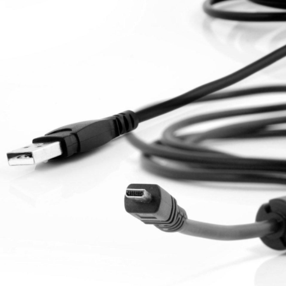 Nikon 1.5M USB Cable With Magnet Ring For Nikon Coolpix L19 L20 L100 S620 UC-E6 E4-black. 