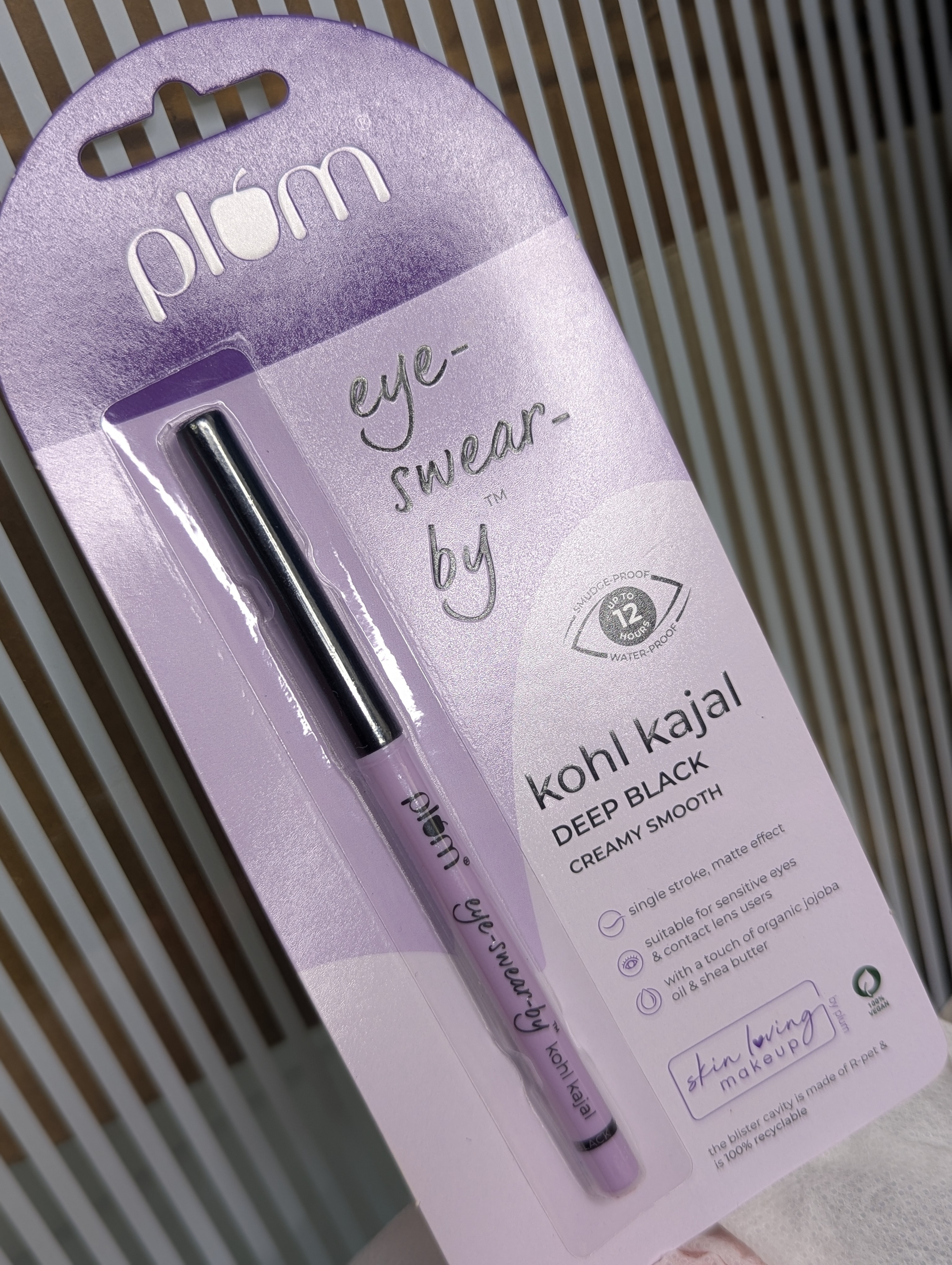 Plum Eye-Swear -By Kohl Kajal Deep-Black  0.35gm. 