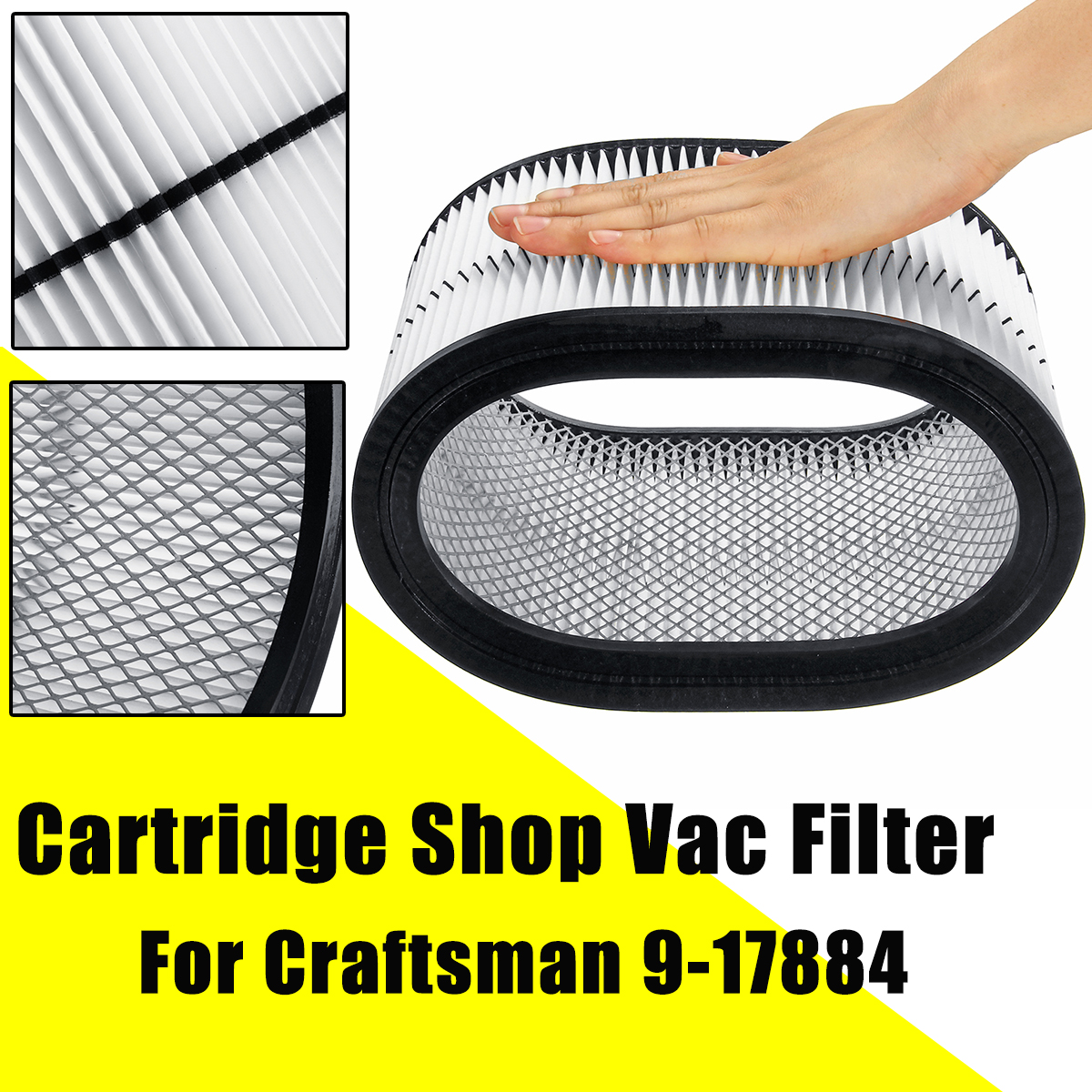 Cartridge Shop Vac Filter For Craftsman 9-17884 6 8 12 16 Gallon Vacuum 02-2004. 