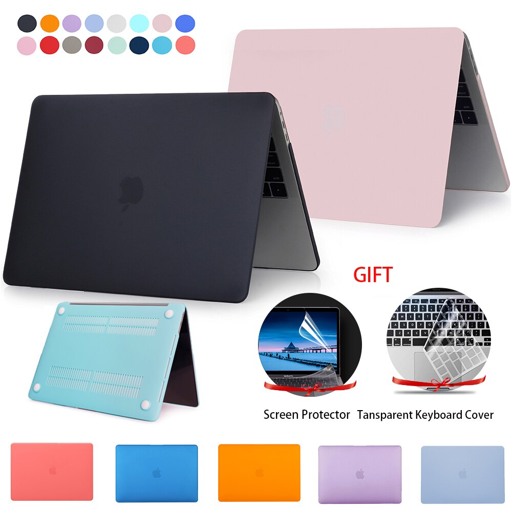 【VisioN Shop】Laptop Case For Macbook Air 13 A2337 A2179 2021 A2338 M1 Chip 13 11 15 A2289  Bar for Mac book Pro 16 A2141 Case. 