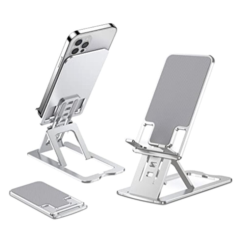【happy one】Mini Foldable Mobile Phone IPad Holder, Compatible From Pro 12" To Small Smartphones, Suitable For Desks. 