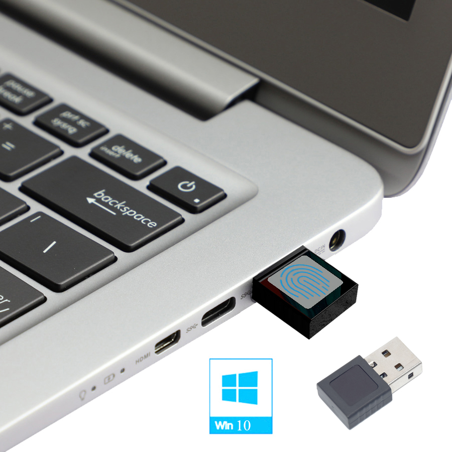 Mini USB Fingerprint Reader Module Device For Windows 10 11 Hello Biometrics Security Key. 
