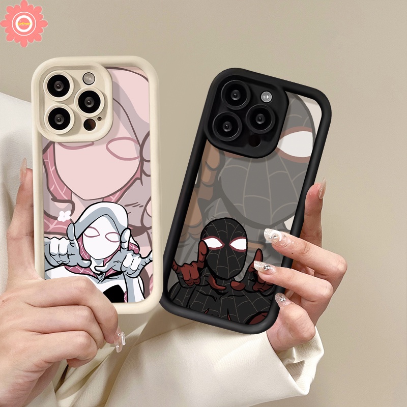 Trendy Brand Spider-Man Case For Realme C53 C67 5i 8i 9i 7i 11 6i 5s C51 C15 C25 C35 C17 C12 C11 C21 C30 C55 C20 C33 C25Y C20A C21Y C31 Narzo 50 N53 20 Cute Angel Eye Soft Case. 