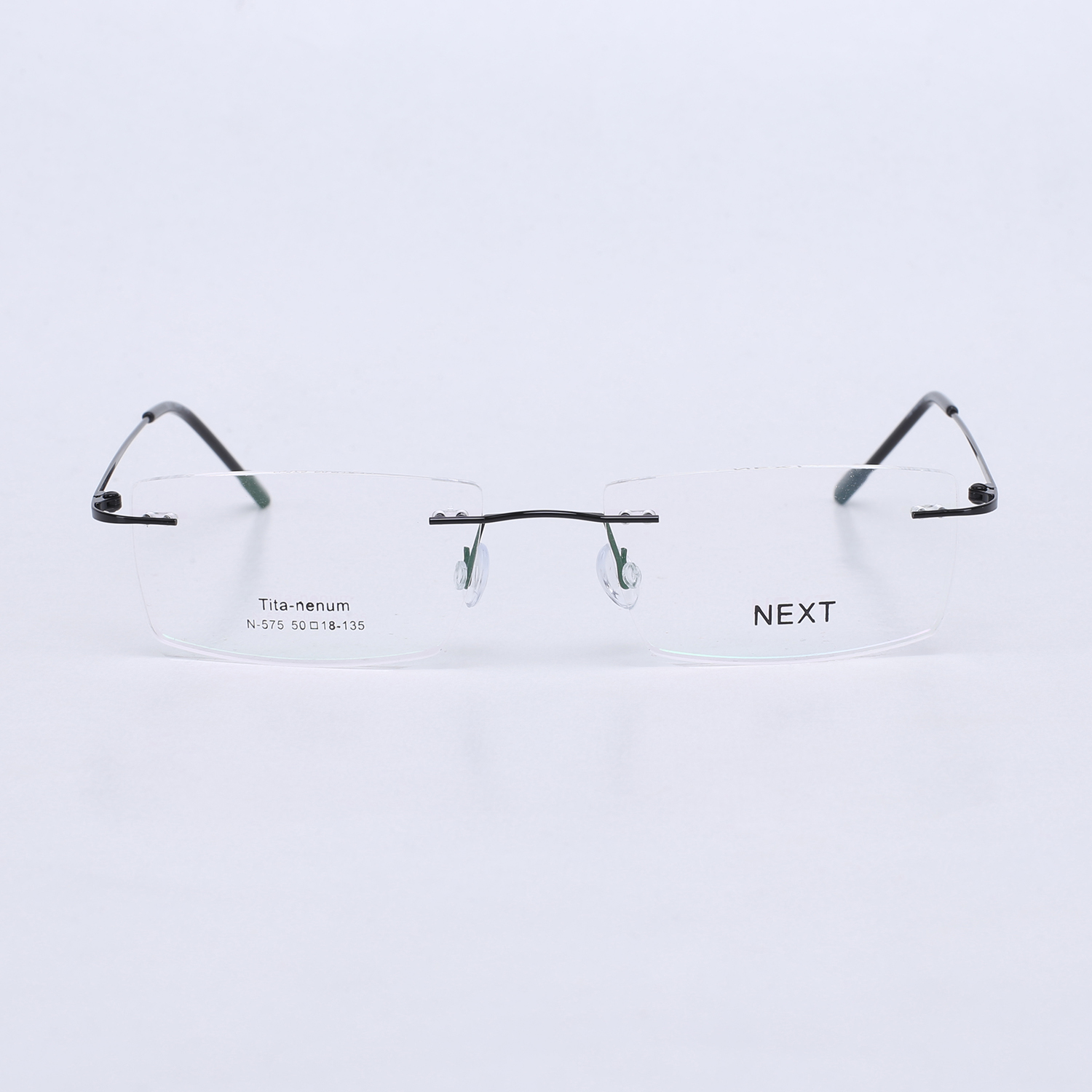 Lightweight premium rimless optical frame. 