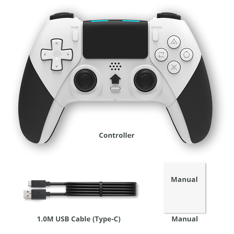 DATA FROG Bluetooth-compatible Wireless Controller For PS4 Gamepad For PC Joystick For PS4/PS4 Pro/PS4 Slim Game Console. 